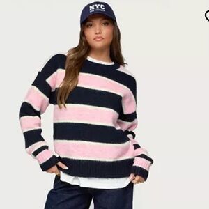 Edikted Conrad Striped Knit Sweater
